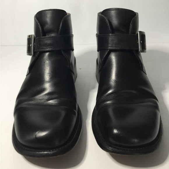 Jean Baptiste Rautureau Paris Men’s Black Leather Ankle Boots Size EU 39 - Picture 2 of 10